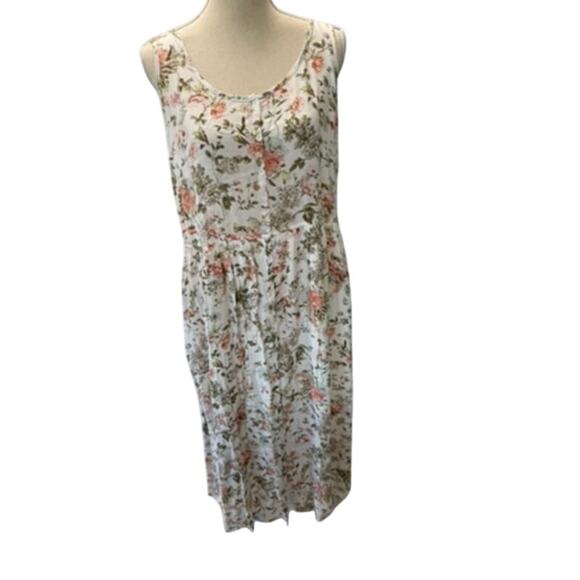 "FRYE" Button Down Front Dress SZ XL Lined Western Prairie Rodeo Cottage Core - Picture 1 of 9